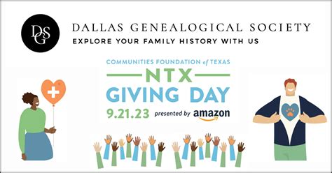 North Texas Giving Day Dallas Genealogical Society