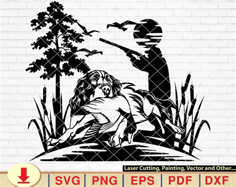 Duck Hunting Svg Dog Hunts Clipart Pheasant Hunter Svg Etsy