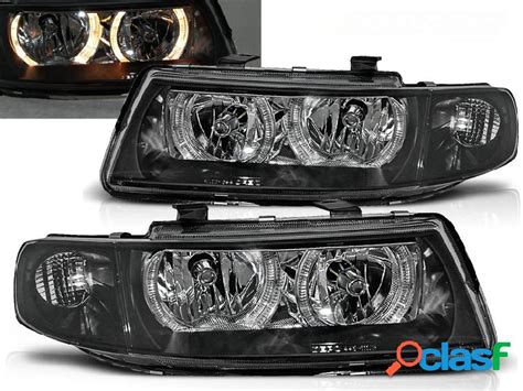 Faros Delanteros Angel Eyes Seat Leon Toledo 04 99 08 04 Fondo Negro