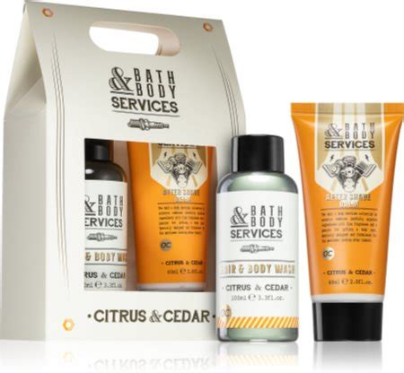 Accentra Bath Body Services Citrus Cedar Gift Set For Face And