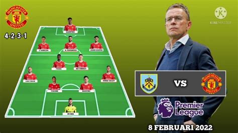 Burnley Vs Manchester United ~ Potential Line Up Manchester United