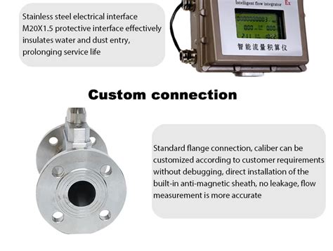 Rs Modbus Gas Turbine Flowmeter Digital Turbine Flow Meter For Lpg