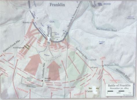 The Battle Of Franklin Historical Marker