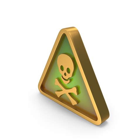 Toxic Skull And Crossbones Triangle