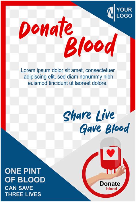 Poster Template Donate Blood Day 12751907 Vector Art At Vecteezy