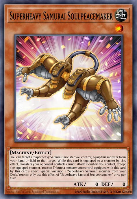 Superheavy Samurai Soulpeacemaker Yu Gi Oh Card Database Ygoprodeck