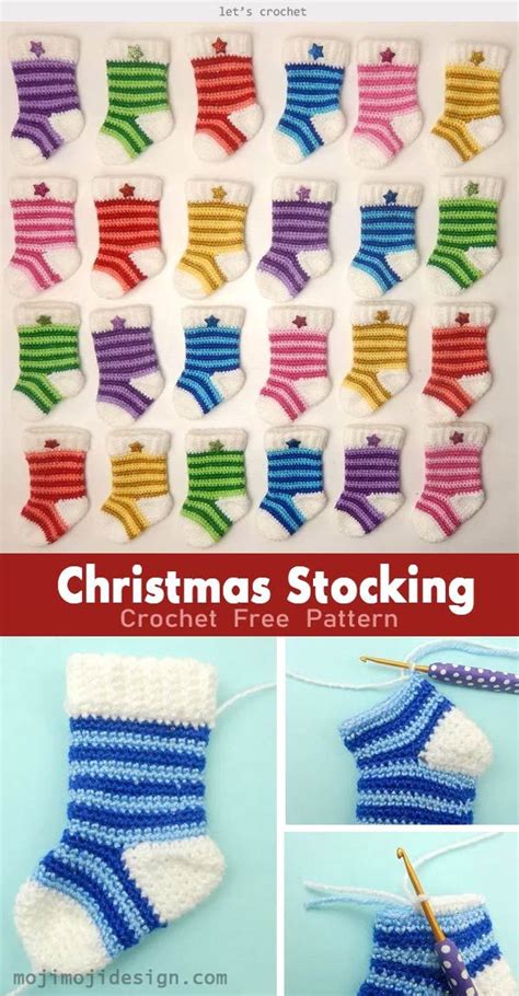 Mini Christmas Stocking Crochet Free Pattern Artofit