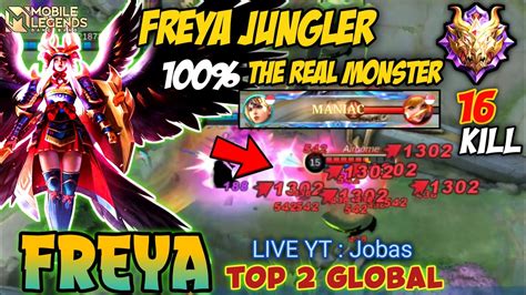 Maniac Kill Unstoppable Freya Best Build Top Global Freya