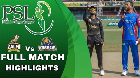 Full Match Highlights Karachi Kings Vs Peshawar Zalmi 6th Match Pz Vs Kk Psl 9 Match