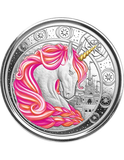 Jubil Licorne Couleur Arc En Ciel Pi Ce D Argent De Once Cedis