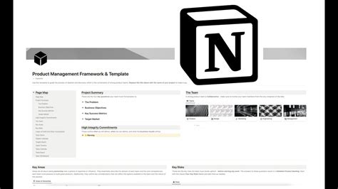 Notion Product Management Template Framework Demo YouTube