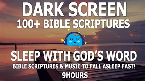 Dark Screen Bible Scriptures Sleep With God S Word Peaceful