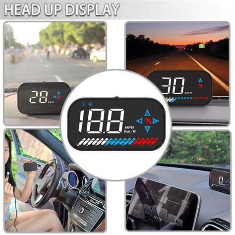 Universal Car Hud Head Up Display Digital Gps Speedometer Kmh Mph