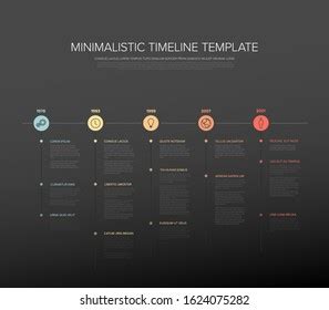 Vector Infographic Timeline Report Template Biggest Stock Vector