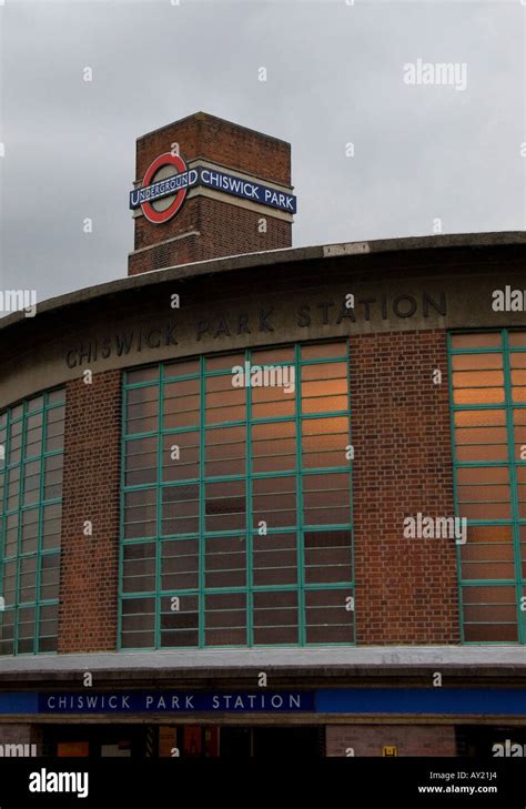 Chiswick Park Tube Station London England Uk Stock Photo Alamy