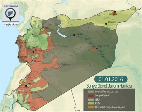 Suriye De Son Durum Haritas Ocak Stratejik Ortak