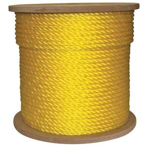 Rope King 1 4 In X 1000 Ft Hollow Braided Rope Yellow HBP 141000Y