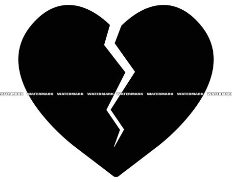 Broken Heart SVG Broken Heart Cut File Broken Heart DXF Etsy Hong Kong