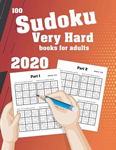 Sudoku Very Hard Books For Adults Sudokus For Experts X