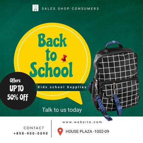 Back To School Flyers Template Postermywall