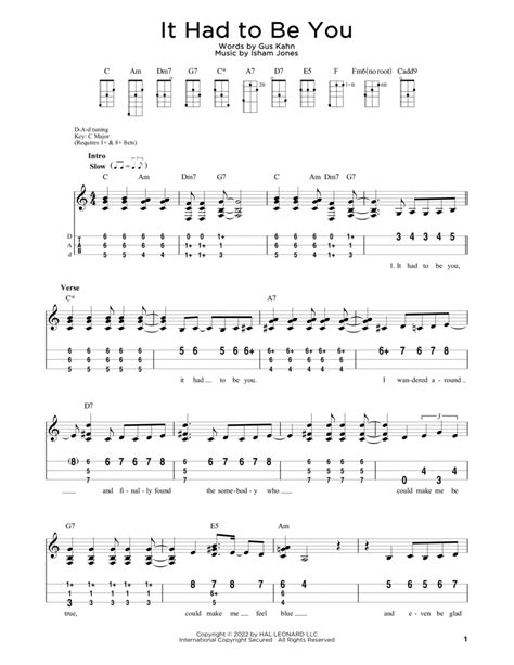 It Had To Be You Arr Steven B Eulberg By Isham Jones Dulcimer Digital Sheet Music