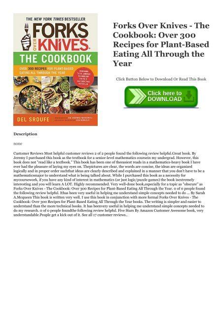 ~pdf Forks Over Knives The Cookbook Over 300 Recipes For Plant