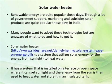 Benefits Of Solar Water Heater To The Human Society