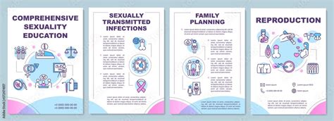 Comprehensive Sexuality Education Brochure Template Reproduction Flyer Booklet Leaflet Print