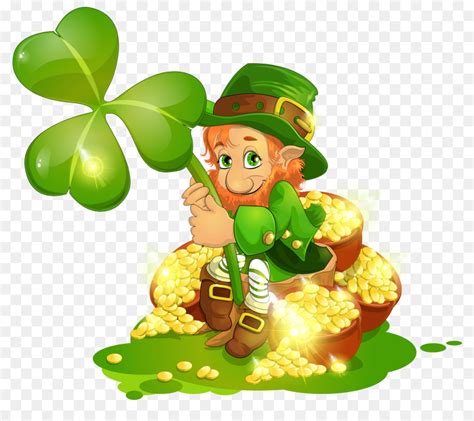 Saint Patricks Day Leprechaun Shamrock Irish Persone Clip Art Verde