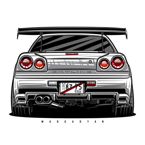 Oleg Markaryan On Instagram Nissan Skyline R34 GTR T Shirts Covers