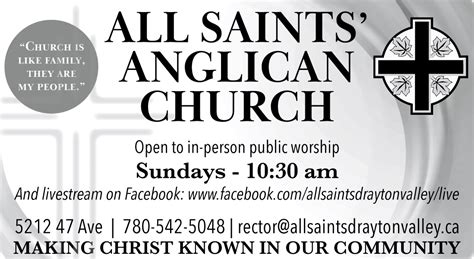 All Saints Anglican Church - Drayton Valley and District Free Press