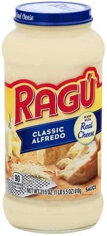 Ragu Classic Alfredo Sauce 21 5 Oz Nutrition Information Innit