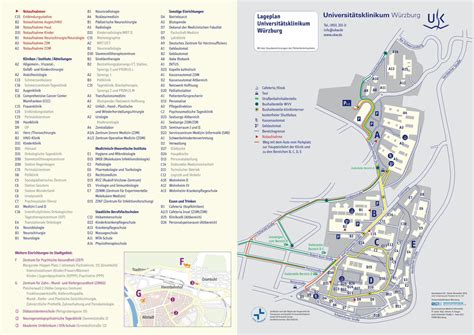 PDF Lageplan Universitätsklinikum Würzburg ukw de Notaufnahmen