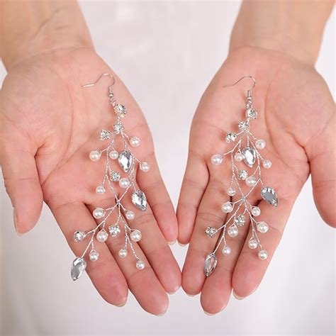 Wedding Bridal Hair Band Silver Headpieces Rhinest Grandado