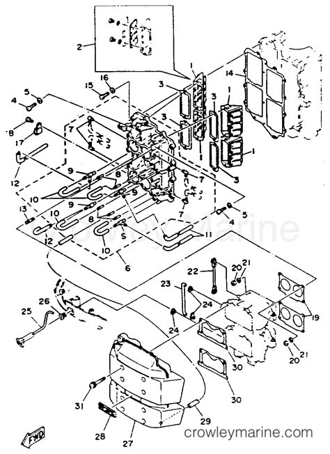 INTAKE 1993 Outboard 115hp 115TLRR Crowley Marine