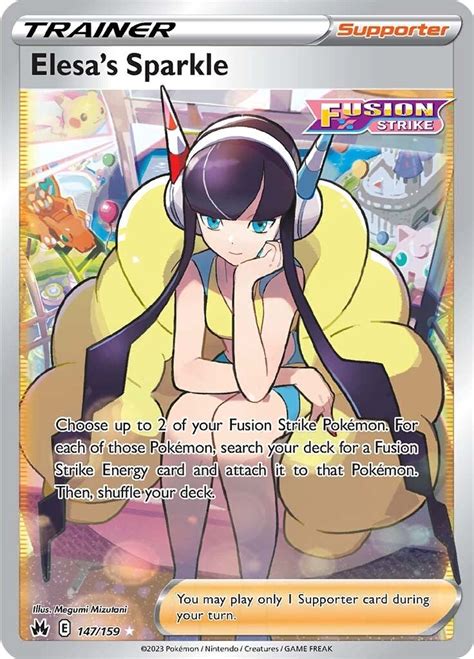 Elesa S Sparkle Full Art Crown Zenith Pokemon