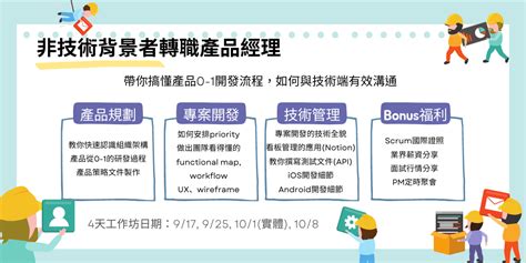 Pm實戰工作坊：非技術背景者轉職軟體pm課程｜accupass 活動通