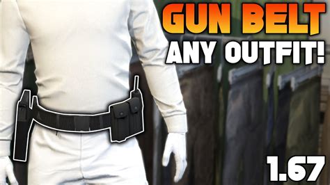 How To Get The Gun Belt On Any Outfit Glitch In Gta Online Youtube