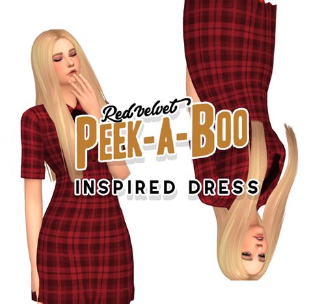 Red Velvet Peek A Boo Inspired Dress Custom Catalog Thumbnails Base