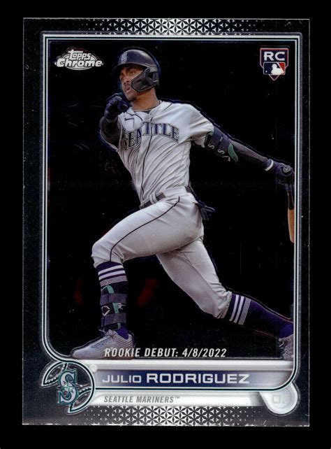 Julio Rodriguez Rookie Card Rc 2022 Topps Chrome Update Usc165 Seattle