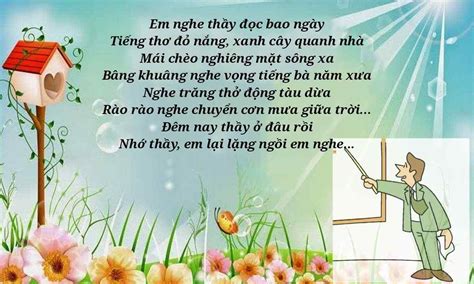 Bài Thơ Nghe Thầy Đọc Thơ ️️Nội Dung, Hình Ảnh, Giáo Án - Bút Chì Xanh