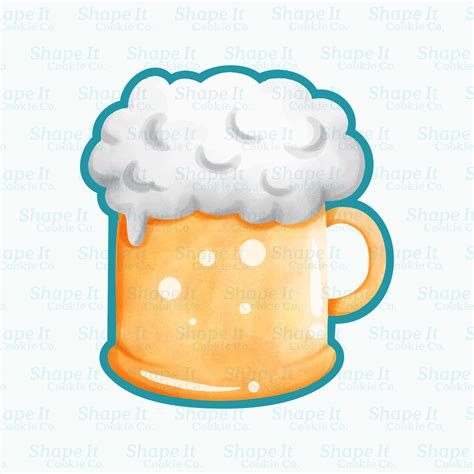 Foamy Beer Cookie Cutter Shape It Cookie Co