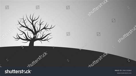 Abstract Tree Silhouette Vector Tree Illustration Stock Vector Royalty