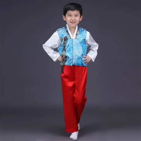 Boy Korean Traditional Costumes Children Hanbok Clothing Korean Ancient