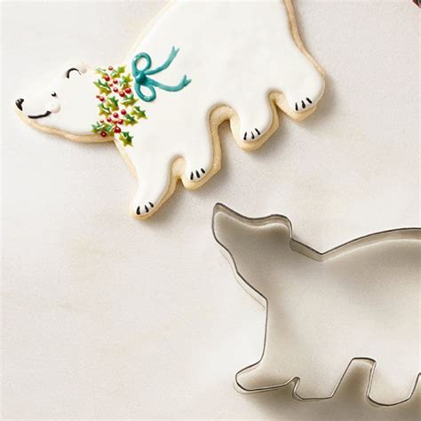 Polar Bear Cookie Cutter Bear Cookies Christmas Cookies Decorated