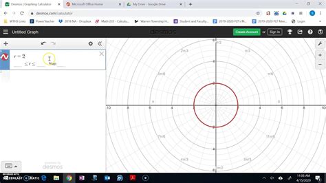 Graphing Polar Using Desmos Youtube