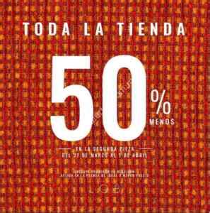 Promoción LOB Semana Santa 50 de descuento en la segunda prenda