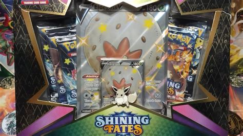 Shining Fates Shiny Eldegoss V Collection Box Opening Youtube