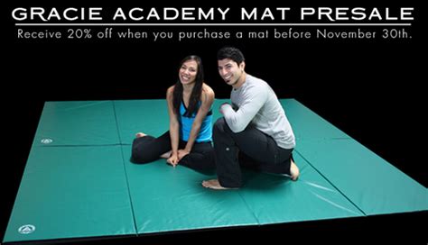 20 Percent Off Gracie Garage Grappling Mats Gracie News Brazilian