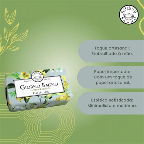 Sabonete Giorno Bagno Verbena e Sândalo 180g Empyre